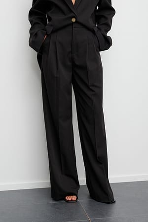 Oversized Suit Pants Black | NA-KD