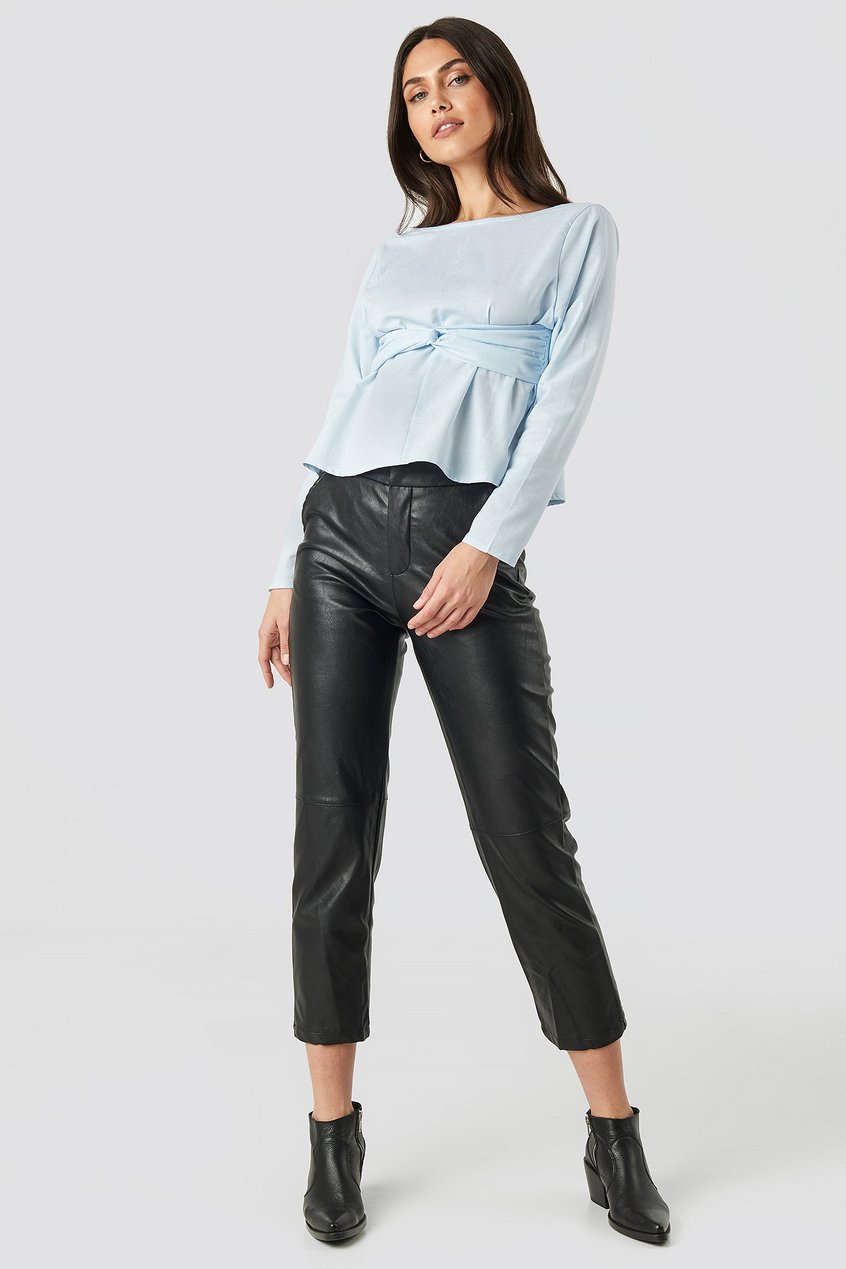 Hemden & Blusen Shirts & Blouses | Oxford Long Sleeve Shirt With Open Back - LT30681
