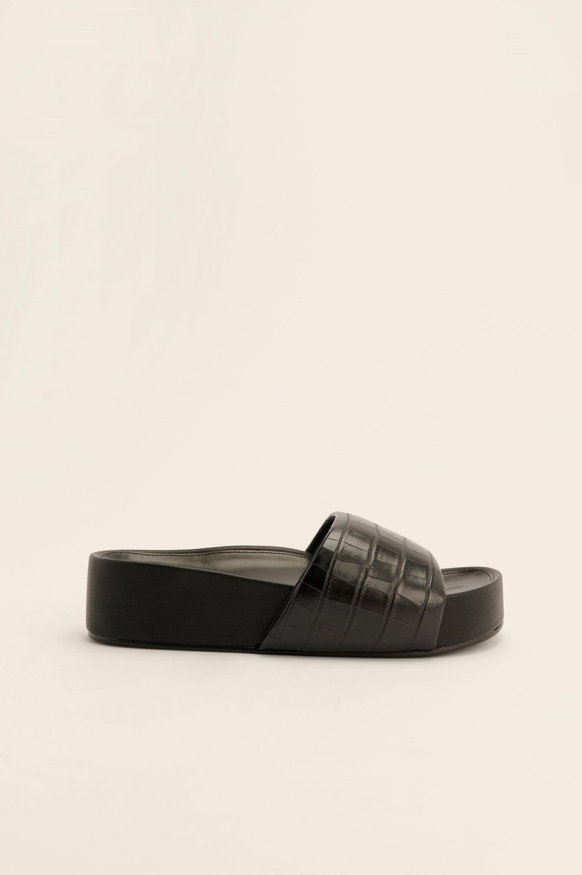 Chaussures Sandales | Sandales Rembourrées À Sangles Et Bouts Carrés - GA57317