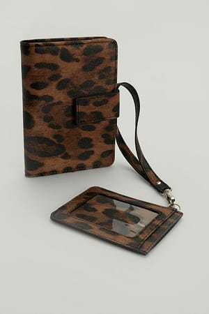 Leopard Sæt med pasetui/bagagemærke