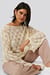 Pattern Knitted Long Sleeve Sweater