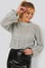 Pattern Knitted Round Neck Sweater