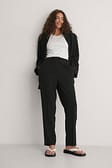 Pinstripe Pinstriped Cropped Suit Pants