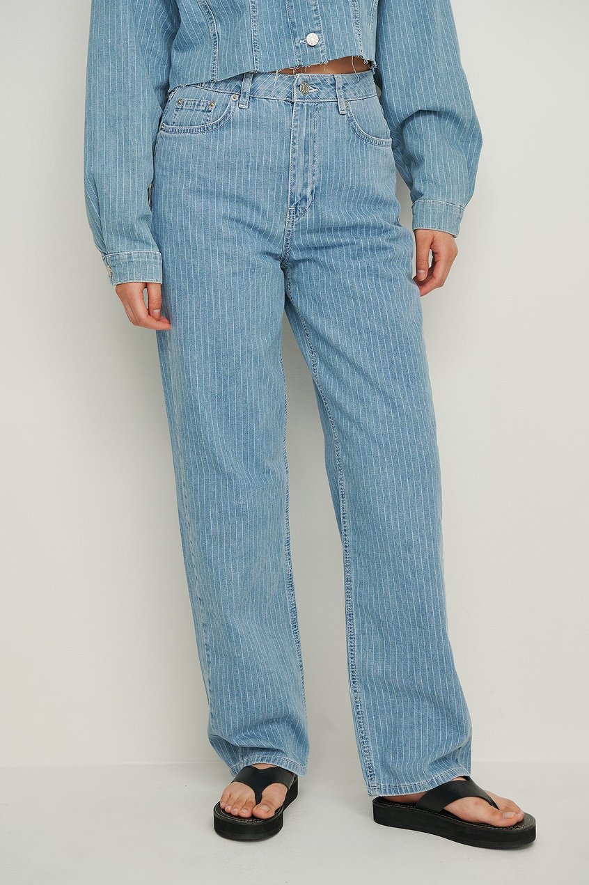 Jeans Sets | Gerade Nadelstreifenjeans - SF78243