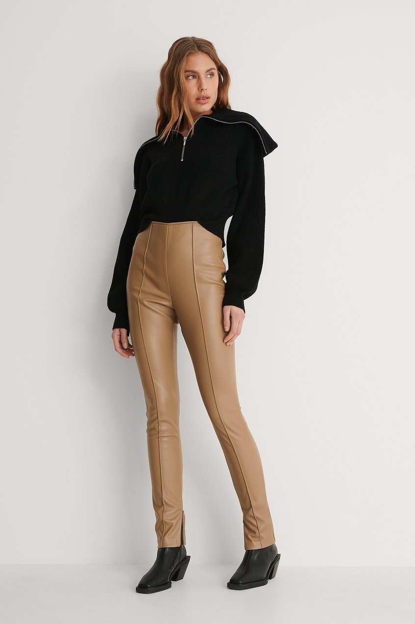 Pantalons Pantalons en simili cuir | Legging Faux Cuir - SQ26481