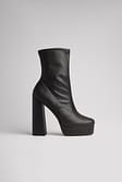 Black Platform High Heel Boots