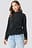 Pleated High Neck Long Sleeve Top