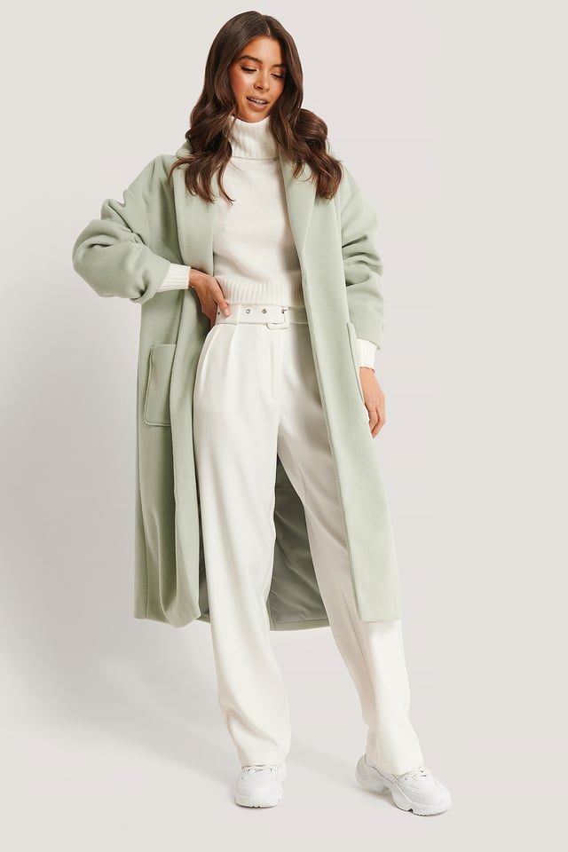 Kåpe Med Lomme Foran Mint