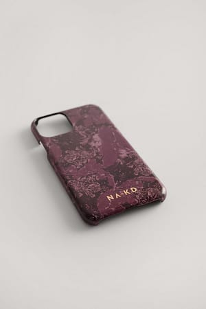 Purple Marble Printed Phone Case