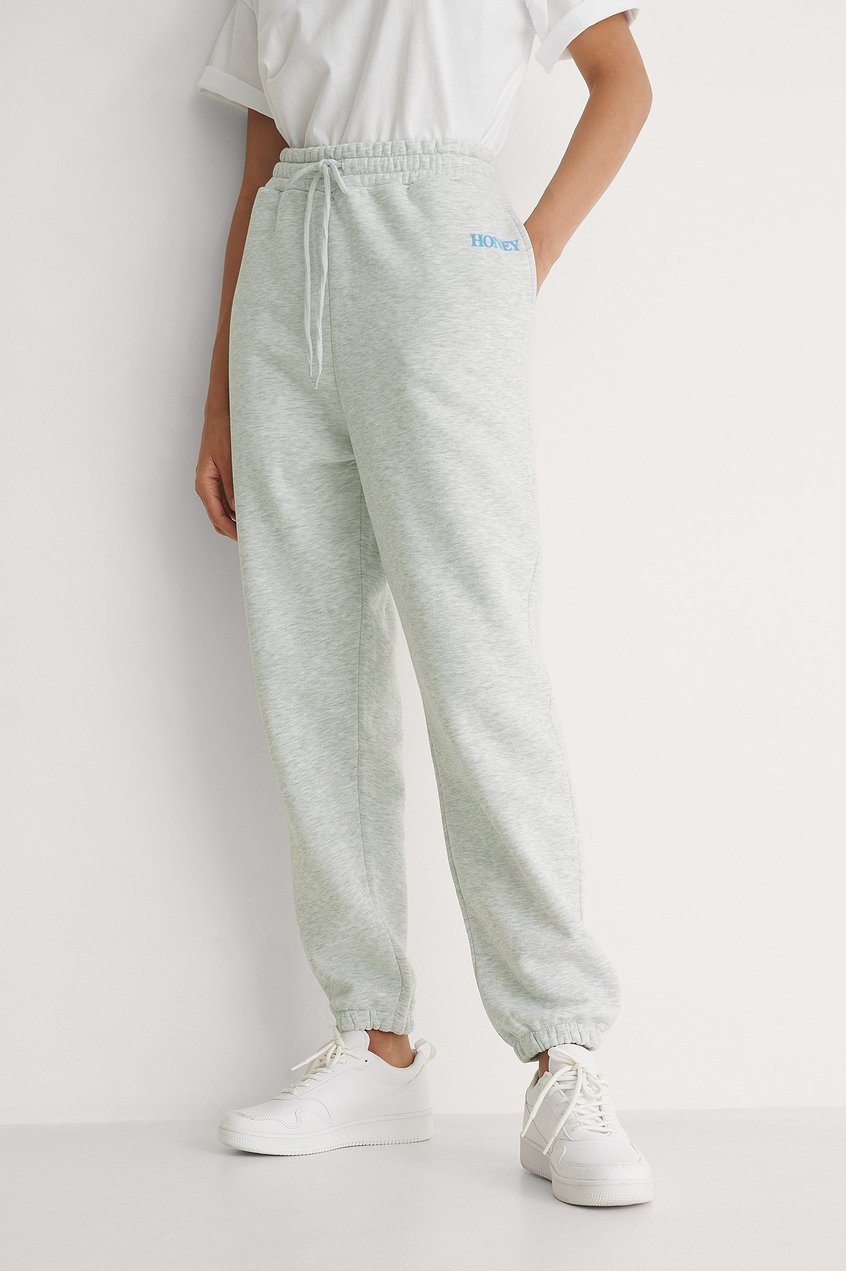 Loungewear Pantalones | Printed Tapered Sweatpants - TJ56020
