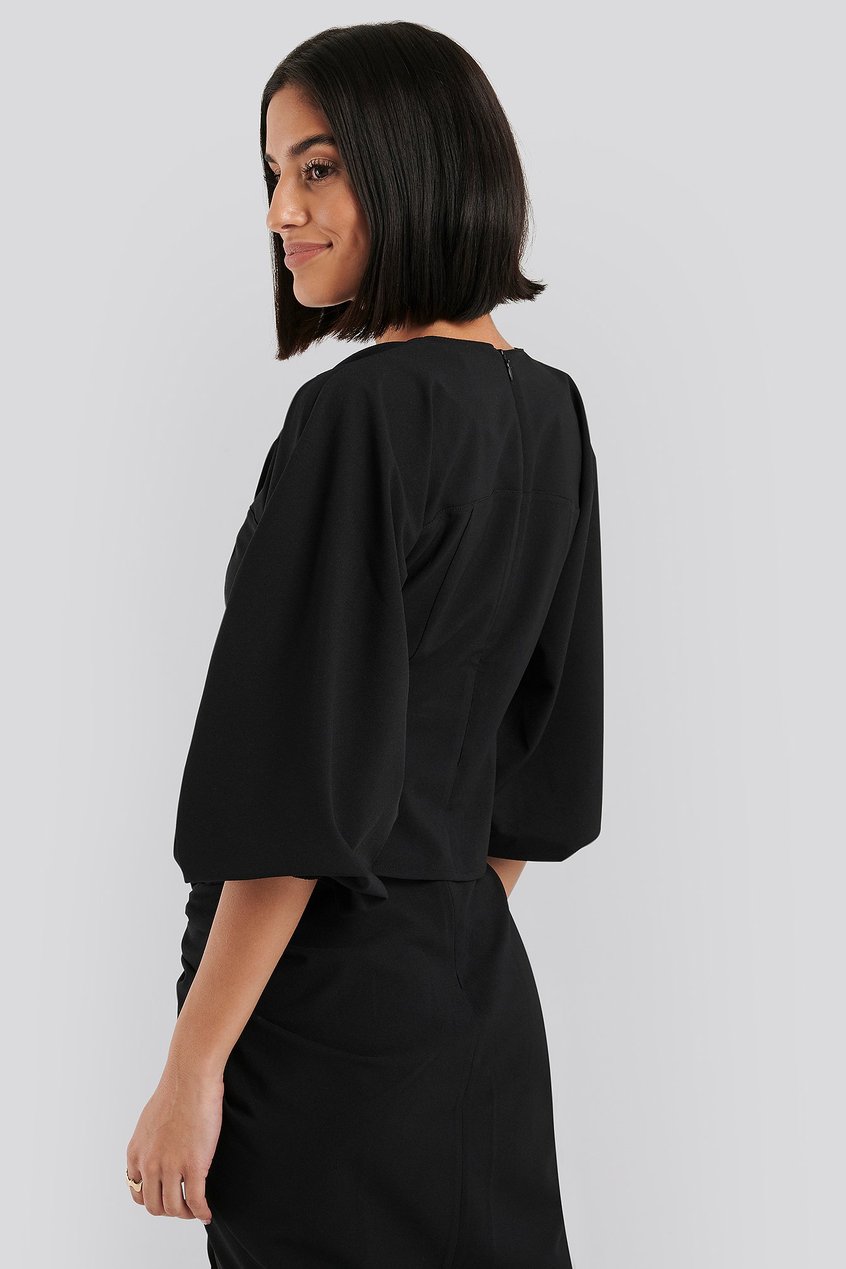 Chemises | Blouses Blouses | Puff Sleeve Gathered Neck Blouse - SS26629