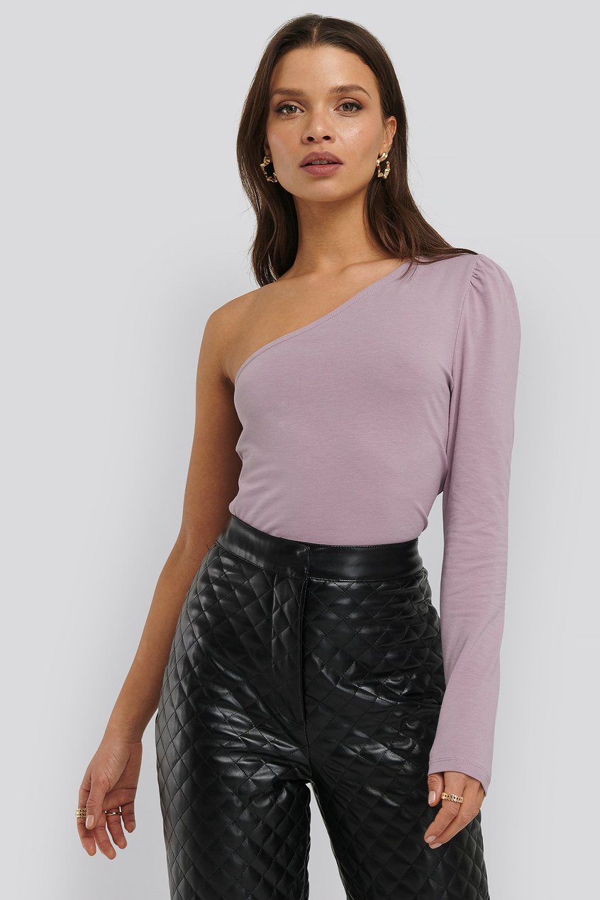 T-shirts | Tops Hauts à manches bouffantes | Puff Sleeve One Shoulder Top - WV13697