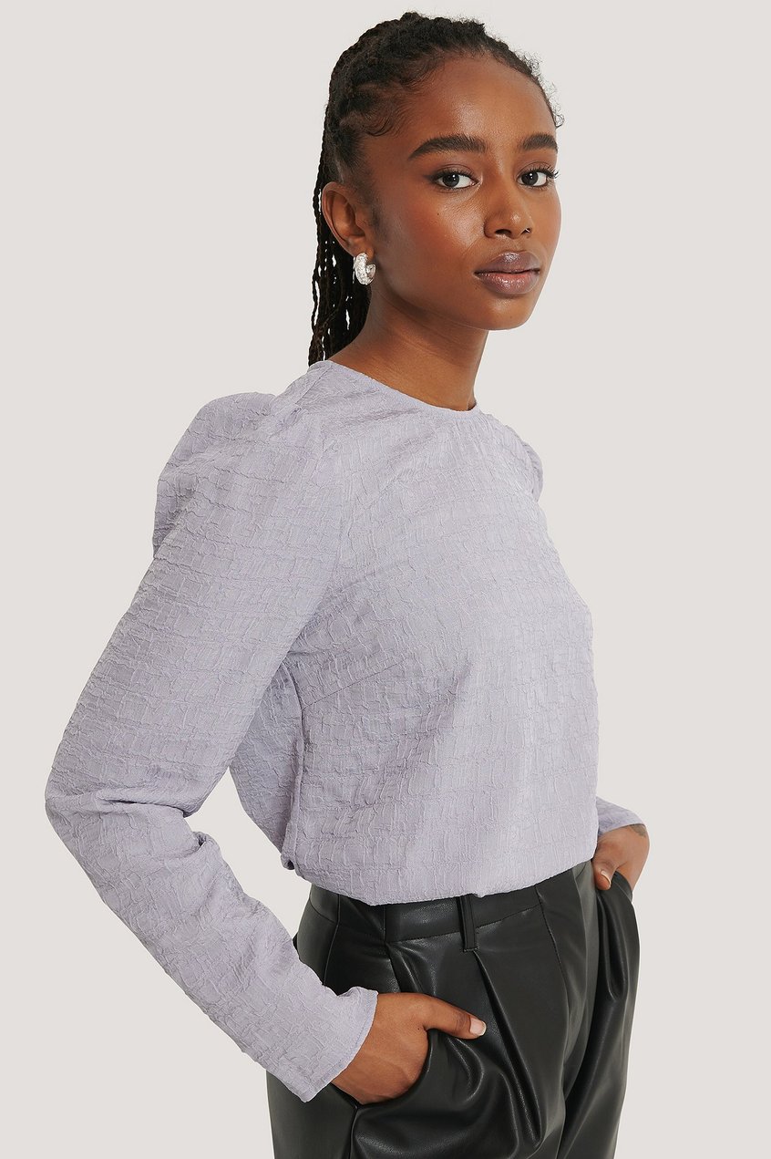 Collections des influenceuses Tops manches longues | Puff Sleeve Top - ZM99317