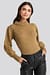 Puff Sleeve Wide Neck Knitted Sweater