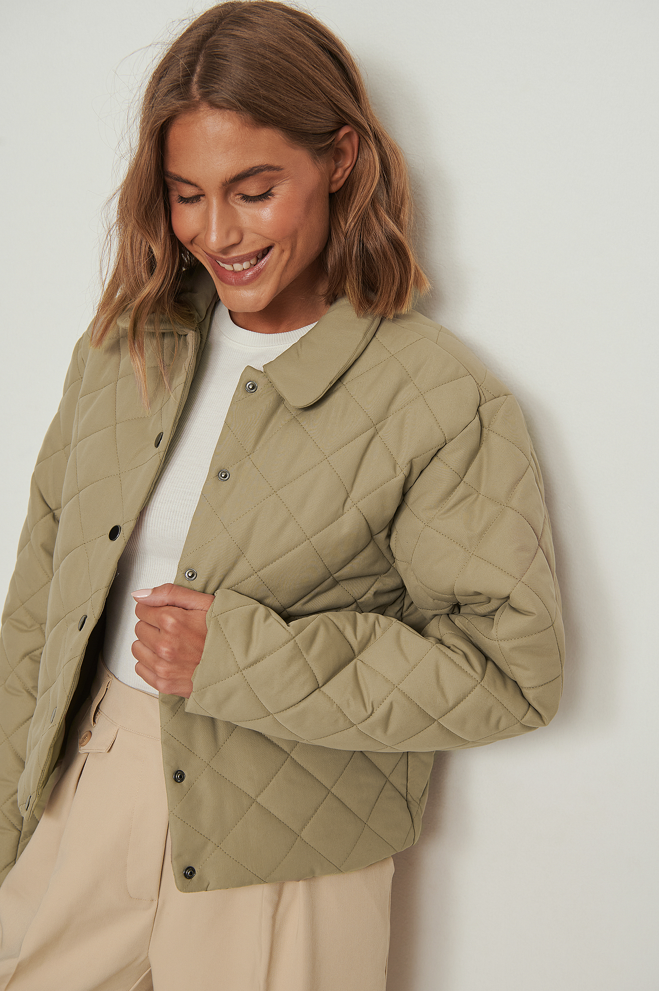long quilted bomber jacket