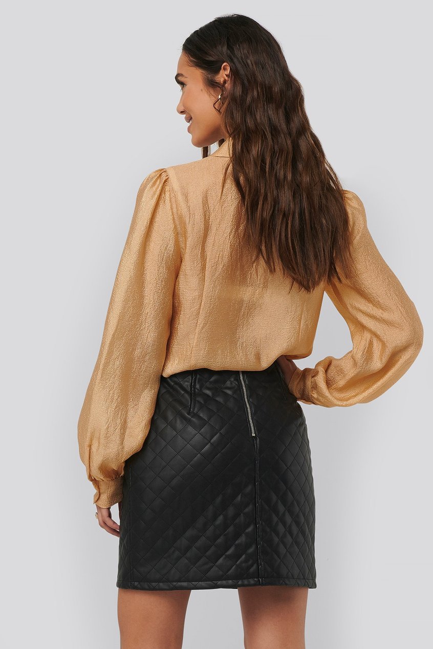 Röcke A-Linienröcke | Quilted PU Skirt - TO12960