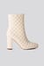 Quilted Squared Toe Boots