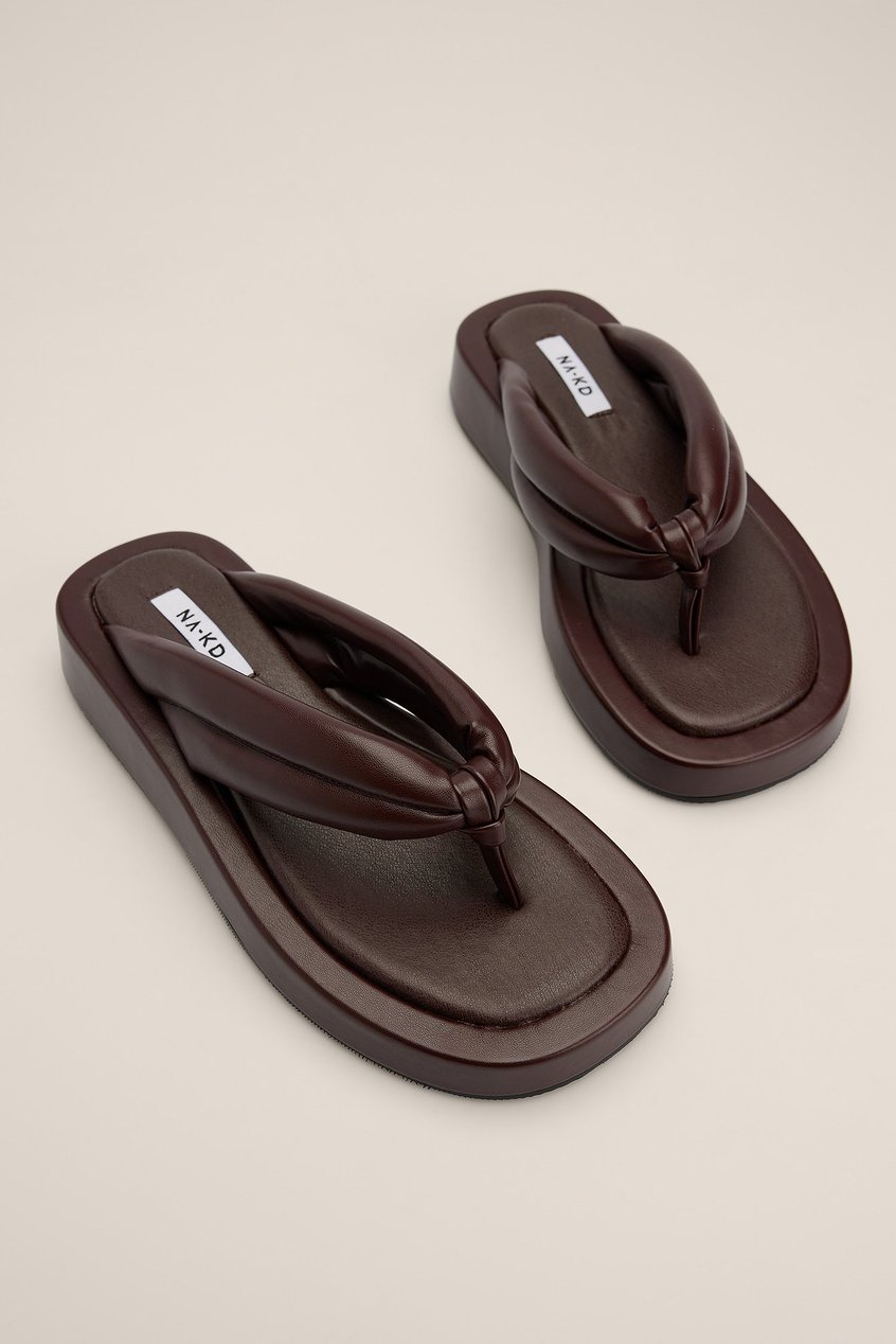 Schuhe Slip Ons & Flip Flops | Gesteppte Sandalen - FZ21938