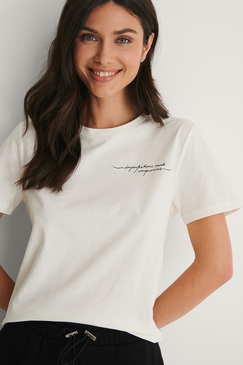 Selected Items T-Shirts | T-shirt citation imprimée - GE71448