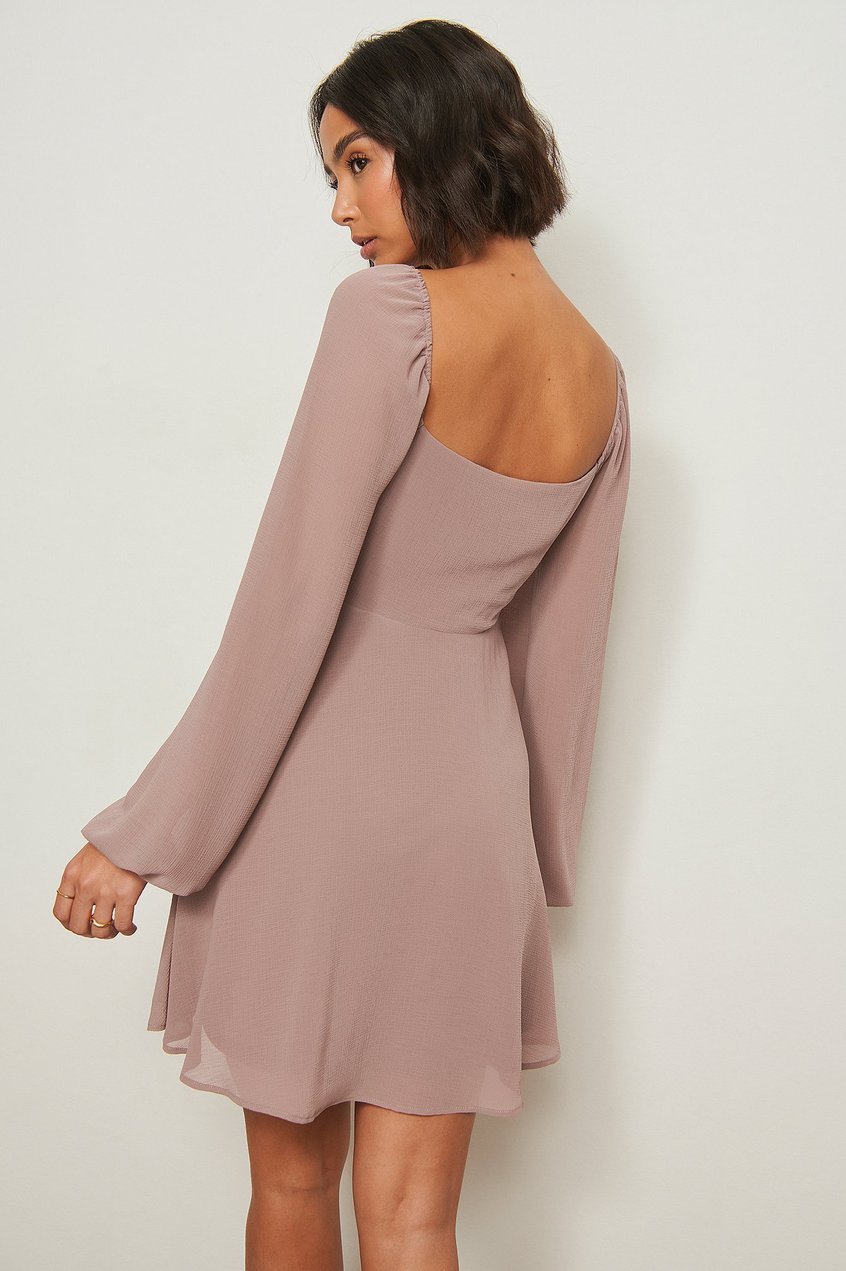 Kleider Silvester Kleidung | Recyceltes überlappendes Kleid - LJ52499