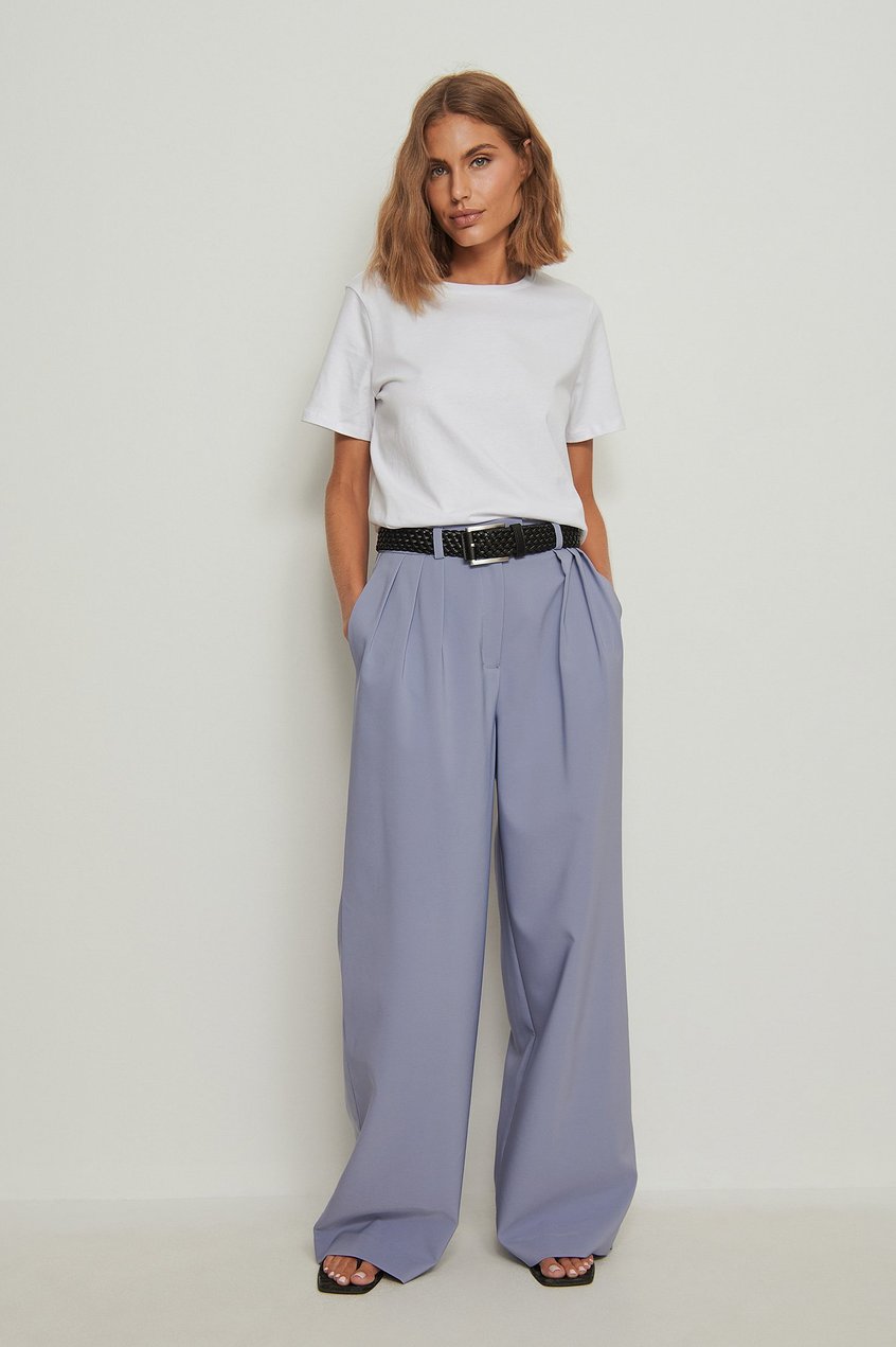 Pantalons Reborn Collection | Pantalon de costume plissé ample recyclé - MI43634