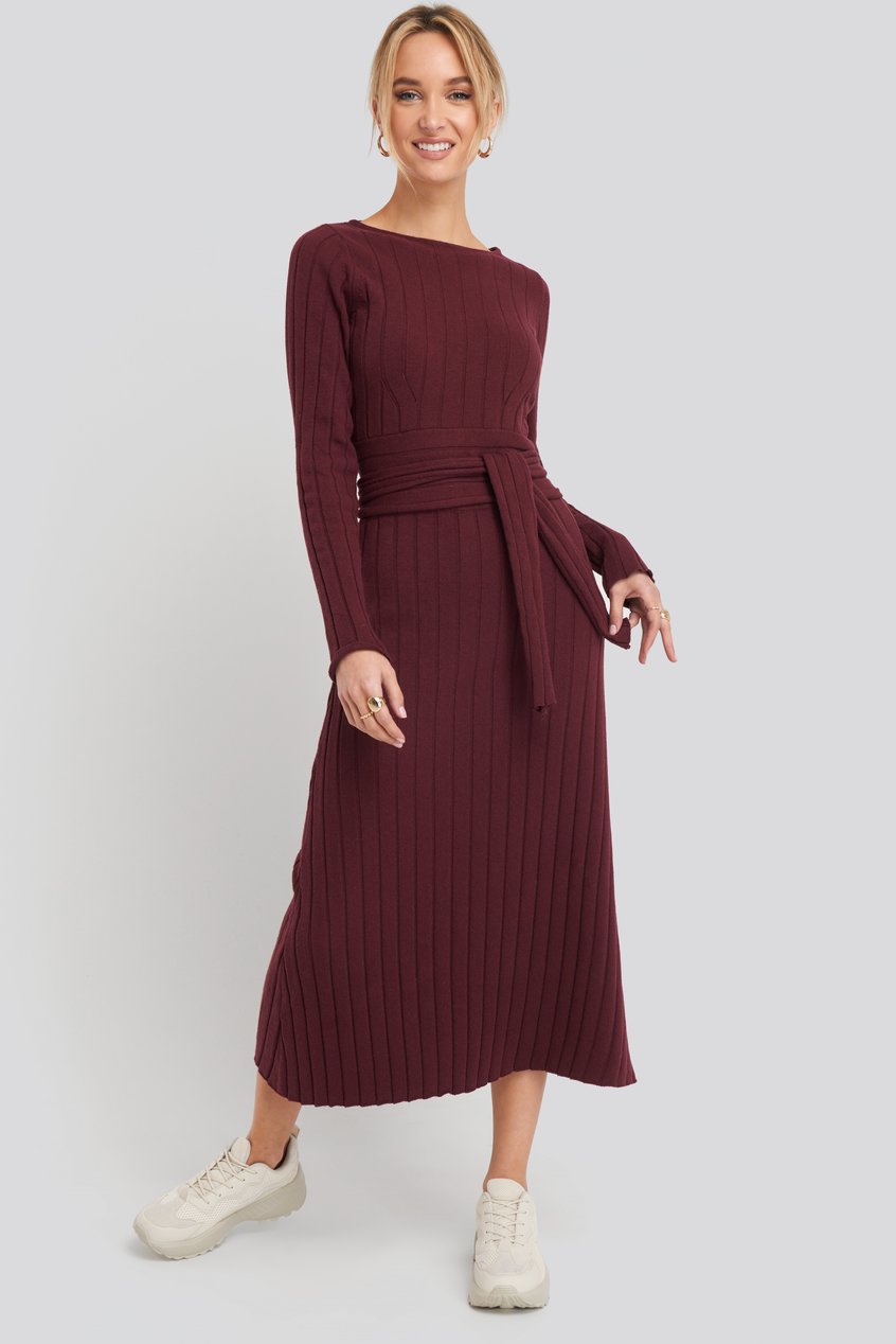 Jupes Reborn Collection | Recycled Ribbed Knit Midi Skirt - ME85721