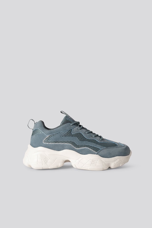 Joggesko Med Refleksdetaljer Dusty Blue