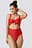 Ribbed Cut Out Knot Swimsuit