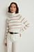 Ribbed High Neck Knitted Sweater