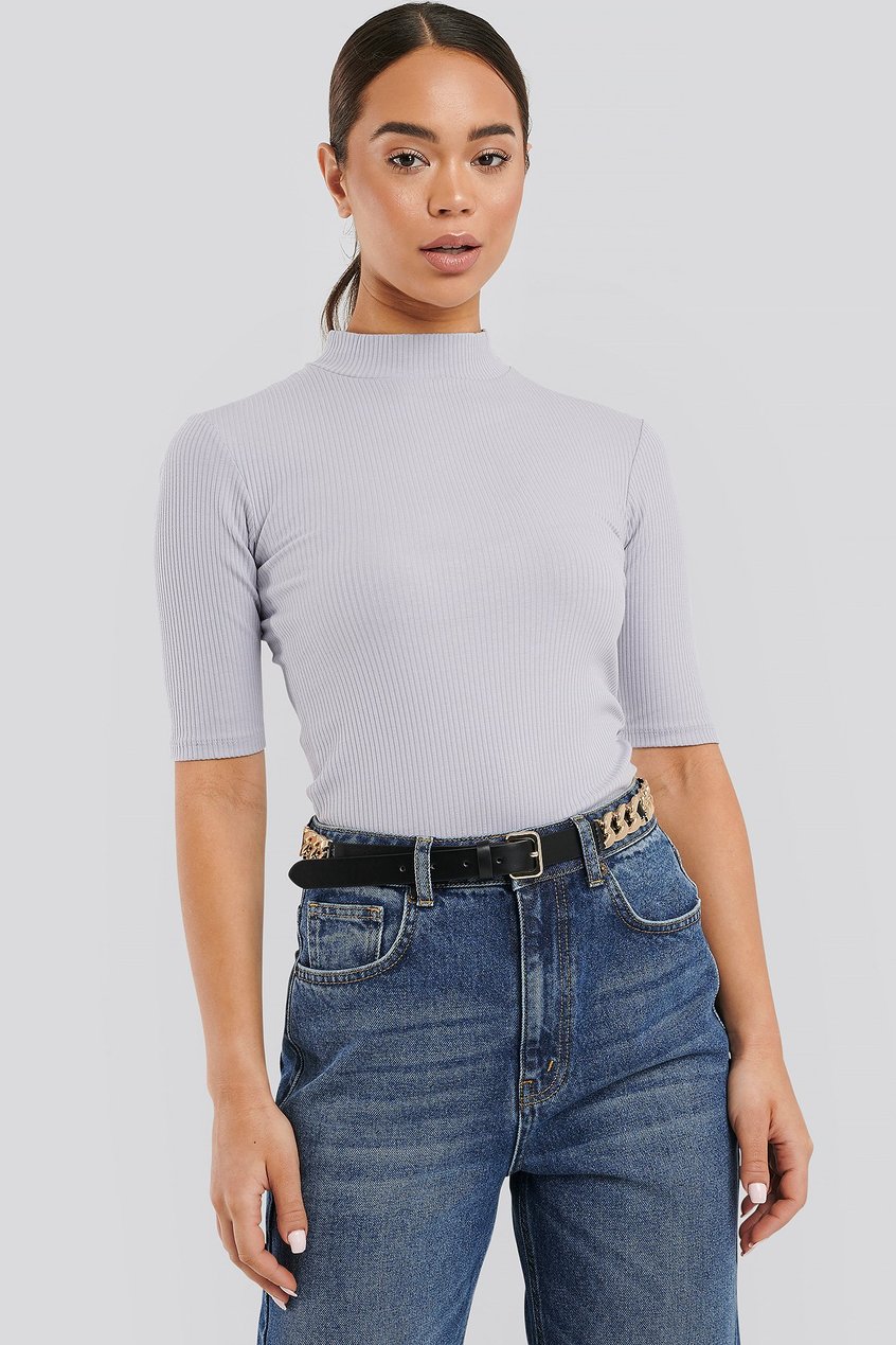 T-shirts | Tops Les essentiels | Ribbed Jersey Top - NN40503