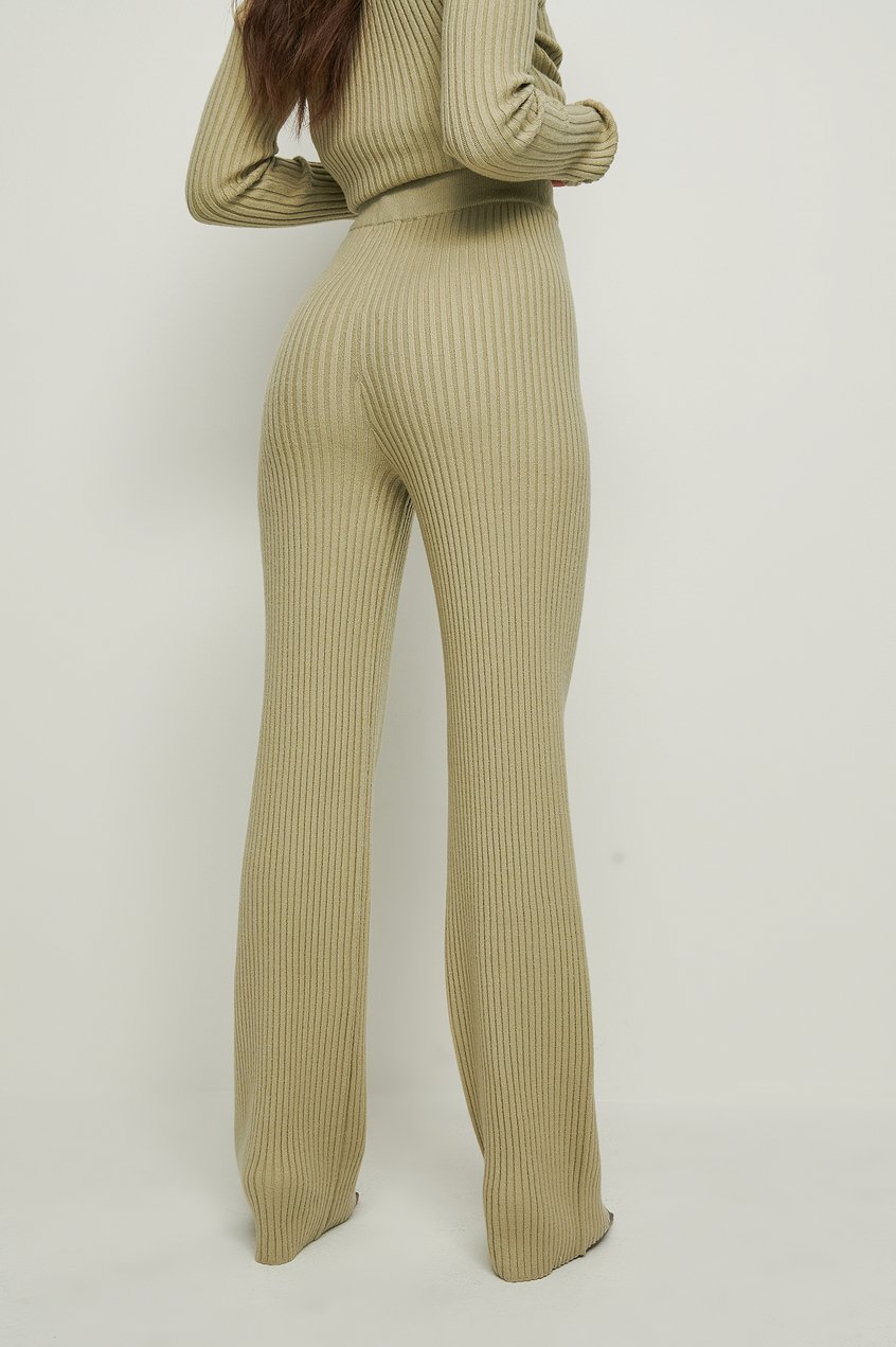 Pantalones Loungewear | Pantalón de punto acanalado reciclado - AP71303