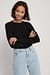 Ribbed Round Neck Knitted Sweater