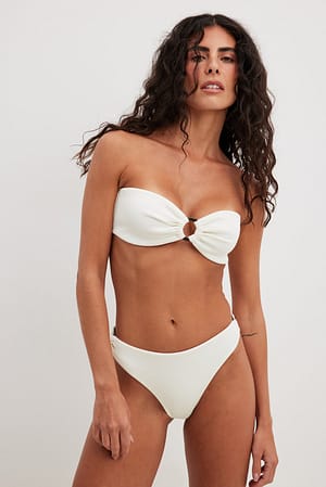 Offwhite Braguita de bikini con aros