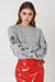 Rose Embroidery Sleeve Sweater