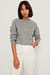 Round Neck Cable Knitted Sweater