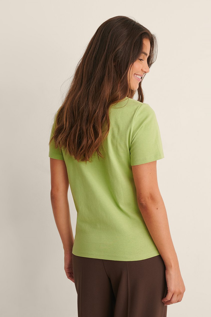 Oberteile Reborn Collection | T-Shirt mit rundem Ausschnitt aus Bio-Baumwolle Grün - CP90886