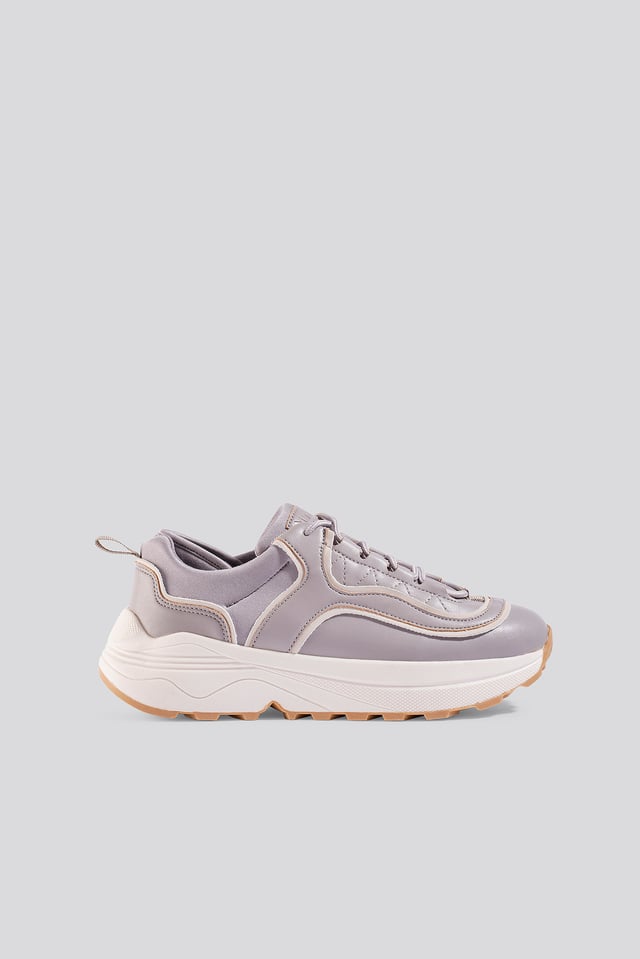 Rounded Chunky Trainers Lilac