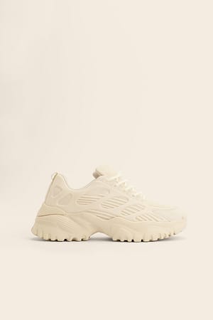 Offwhite Rubberized Chunky Trainers