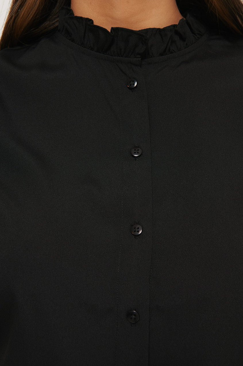 Chemises | Blouses Blouses manches courtes | Ruffle Detail Button Blouse - ET69463