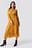 Ruffle Details Flowy Midi Dress