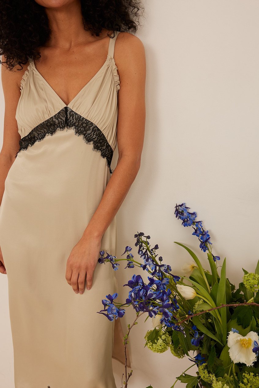 Lencería Nightgowns | Satin Night Dress - YV30305