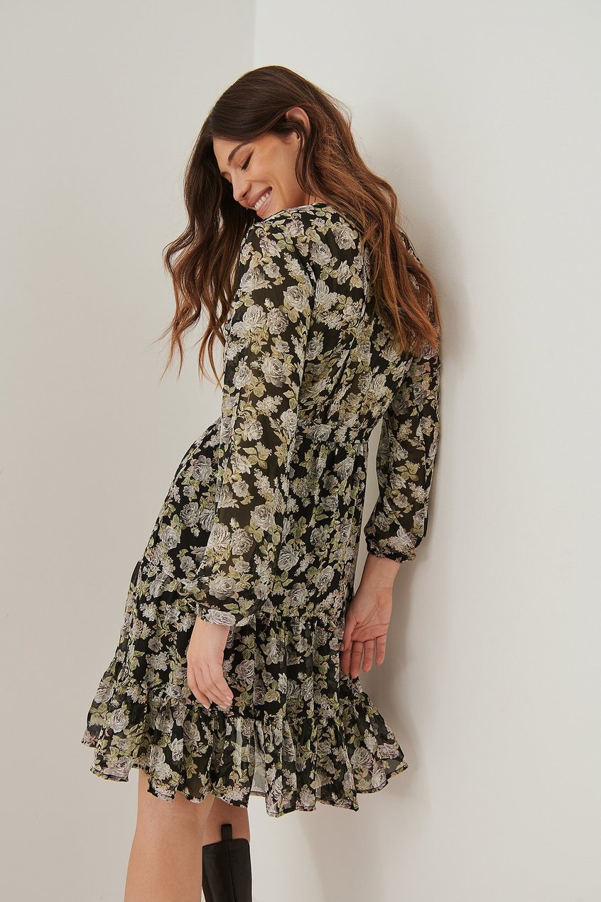 Robes Robes de Printemps | Self-Tie Printed Midi Dress - JQ93594