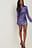 Cekinowa sukienka mini z długim rękawem