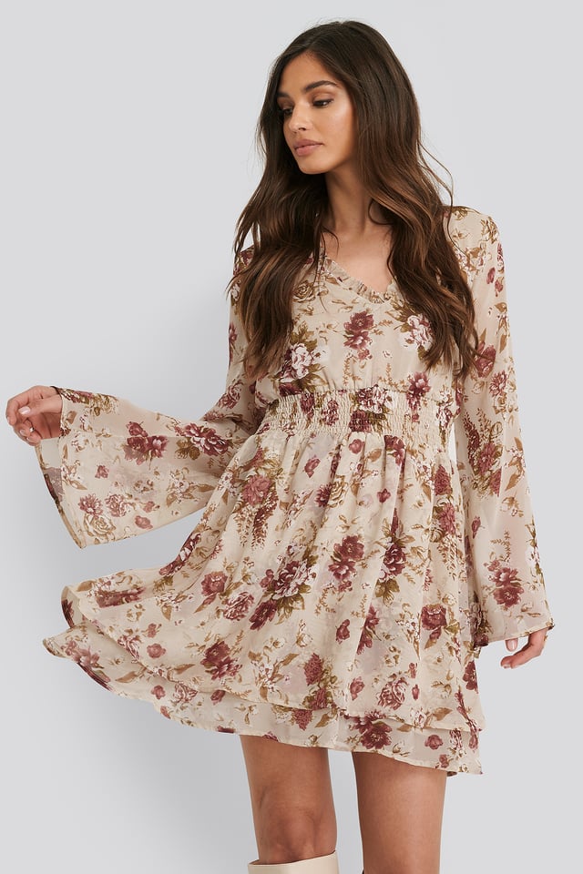 Rypytetty Mekko Cream Floral