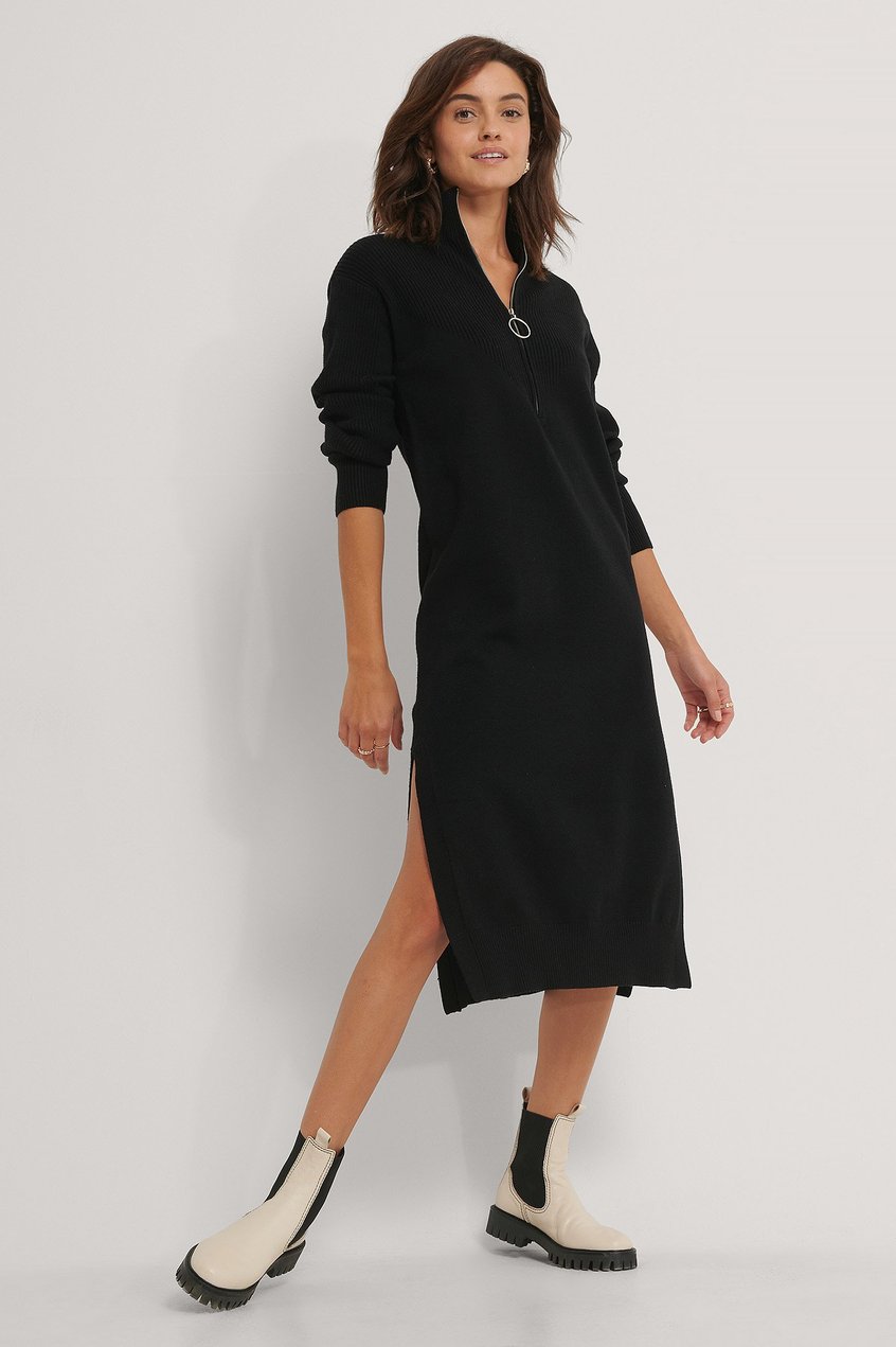 Robes Dresses | Robe Mi-Longue Fendue Sur Le Côté - IH84100
