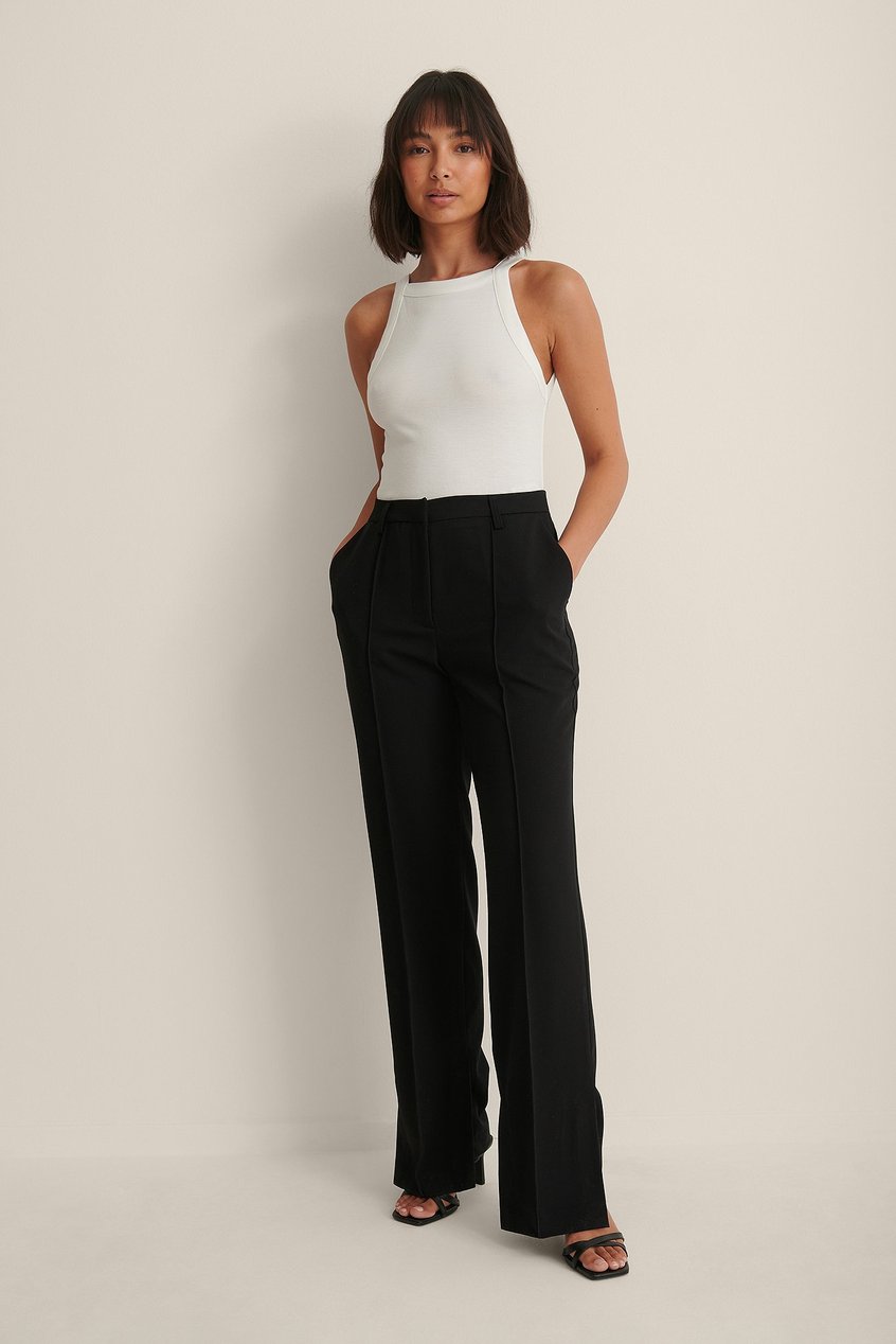 Reborn Collection High Waisted Trousers | Pantalones Tailor Fit Con Apertura Lateral - TM40941