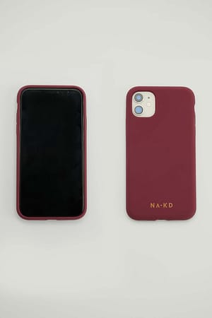 Dark Red Mobilfodral i silikon