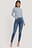 Rechte jeans met hoge taille en ruwe zoom