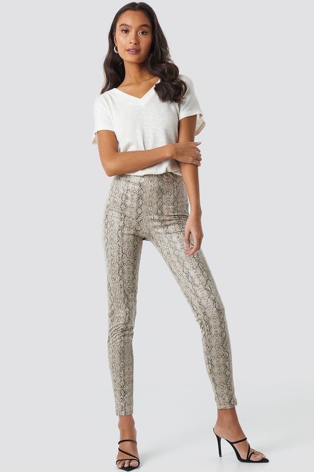 Skinny Snake Skin Pants Snake