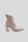 Slanted Heel Toe Detail Boots